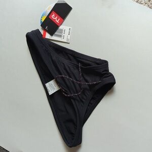 TYR Black Size 4/6 Women's Bikini Bottoms Only NWT UPF 50+